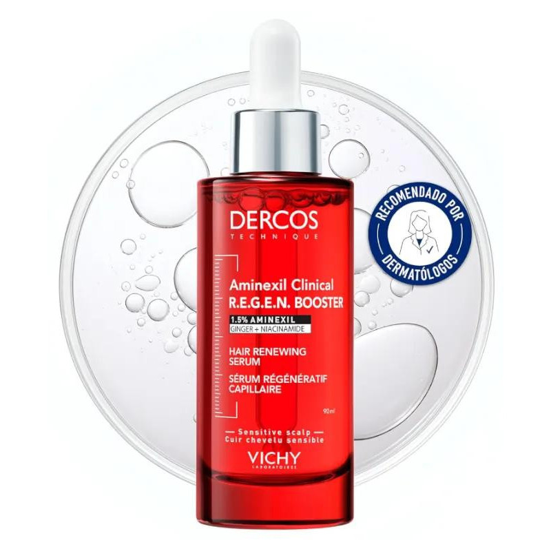 Vichy Dercos Aminexil Booster Anticaída 90 ml - Efecto Rápido