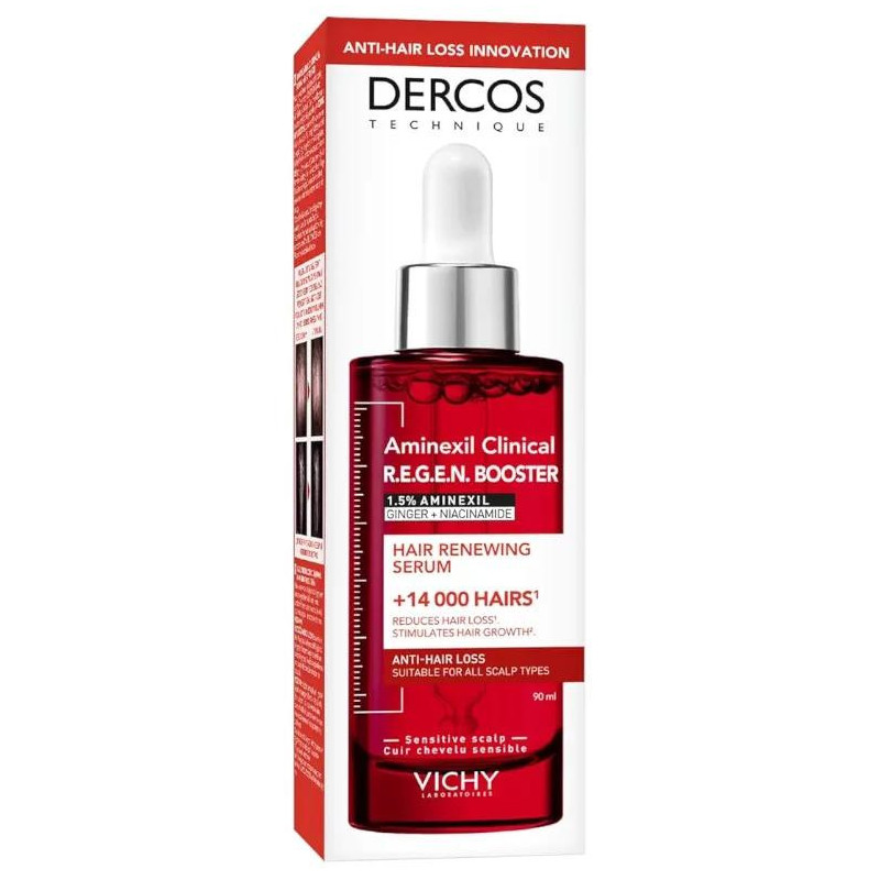 Vichy Dercos Aminexil Booster Anticaída 90 ml - Efecto Rápido