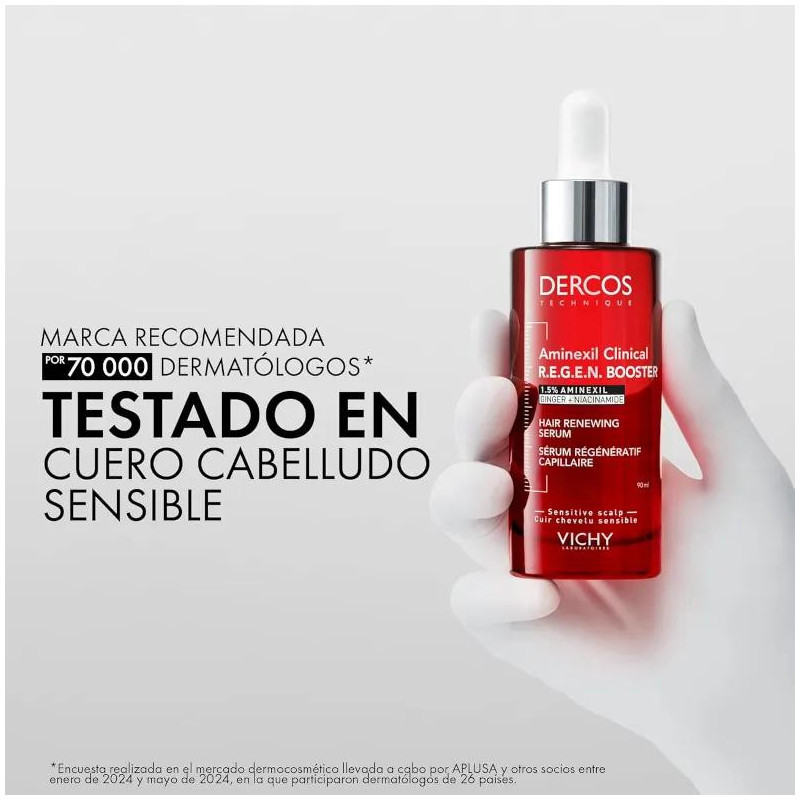 Vichy Dercos Aminexil Booster Anticaída 90 ml - Efecto Rápido