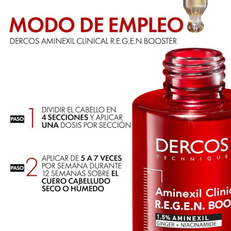 Vichy Dercos Aminexil Booster Anticaída 90 ml - Efecto Rápido