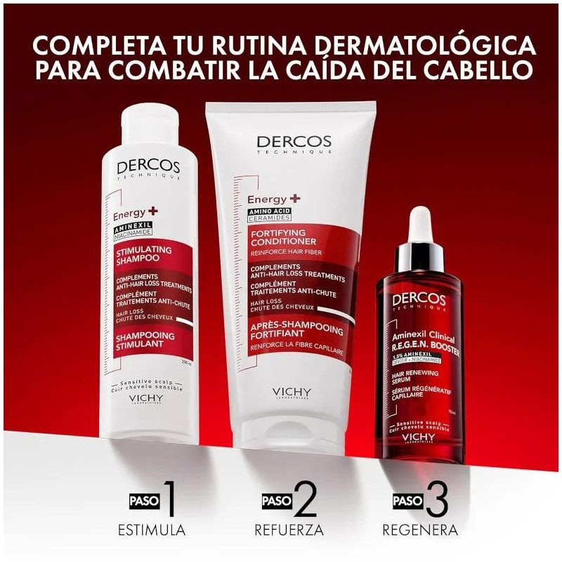 Vichy Dercos Aminexil Booster Anticaída 90 ml - Efecto Rápido