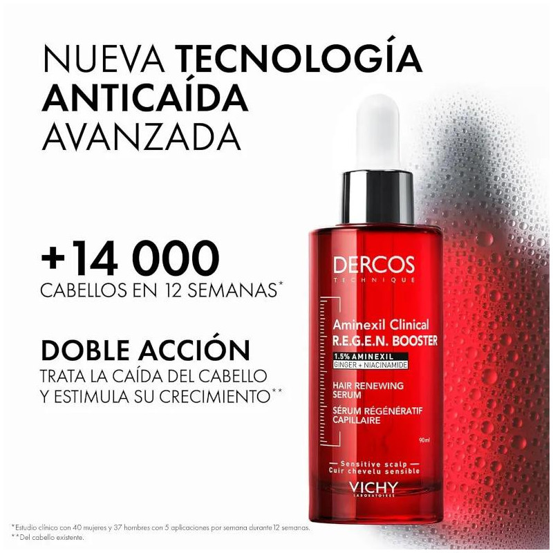 Vichy Dercos Aminexil Booster Anticaída 90 ml - Efecto Rápido