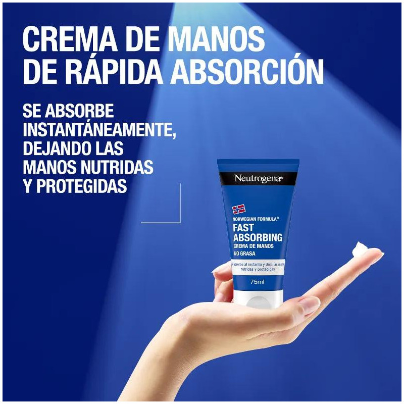 Neutrogena Crema de Manos Absorción Rápida 2x75 ml