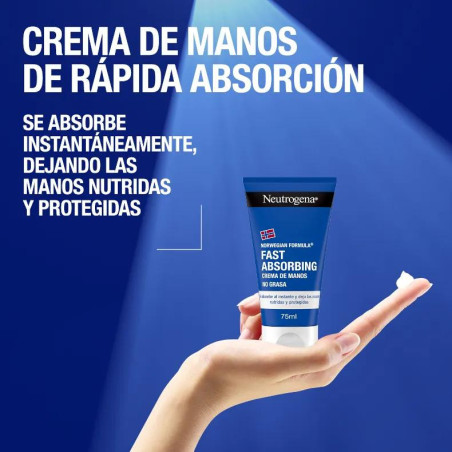 Neutrogena Crema de Manos Absorción Rápida 2x75 ml