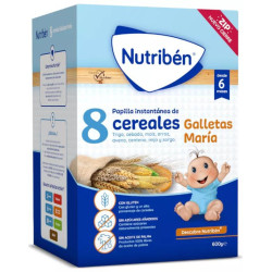Nutribén 8 Cereales Galleta María 600gr - Nutrición Saludable